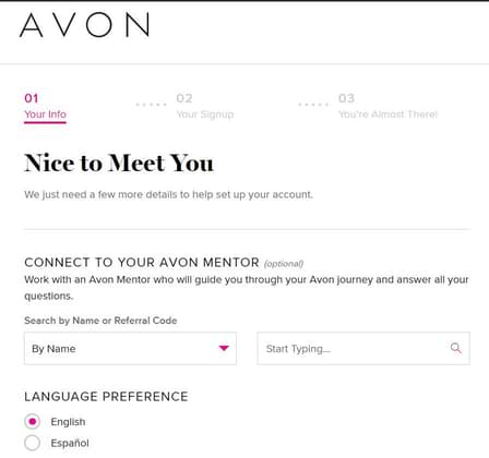 How To Sell Avon Online Only choosing a rep