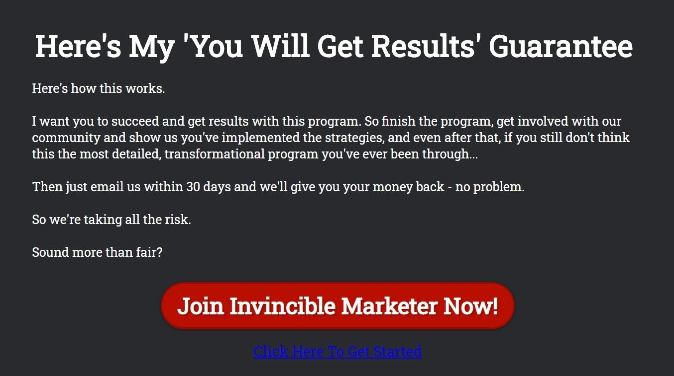 About Invincible Marketer: The Invincible Marketer Reviewr efund