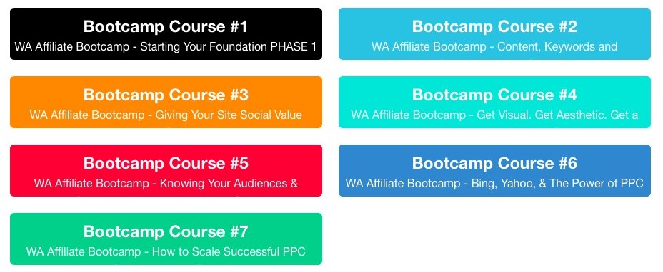 Is WEALTHY AFFILIATE worth it or not wealthy-affiliate-bootcamp-course-outline