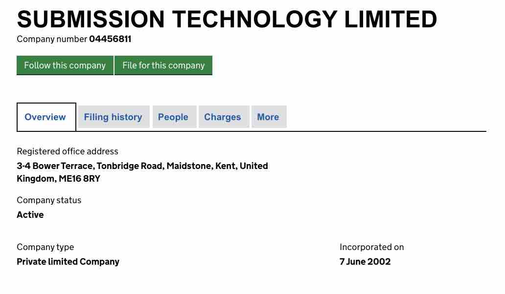 Is 20 Cogs a scam submissions technology LTD company registration