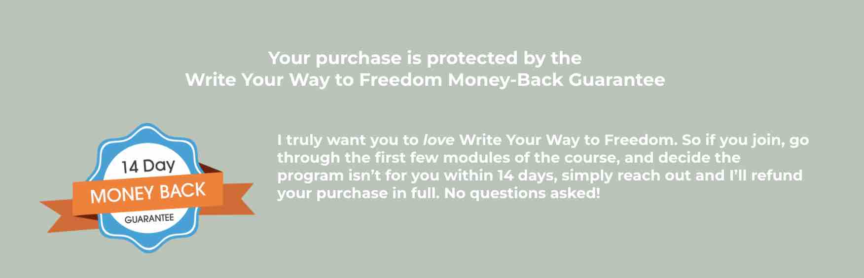 Write Your Way To Freedom review MONEY BACK 
