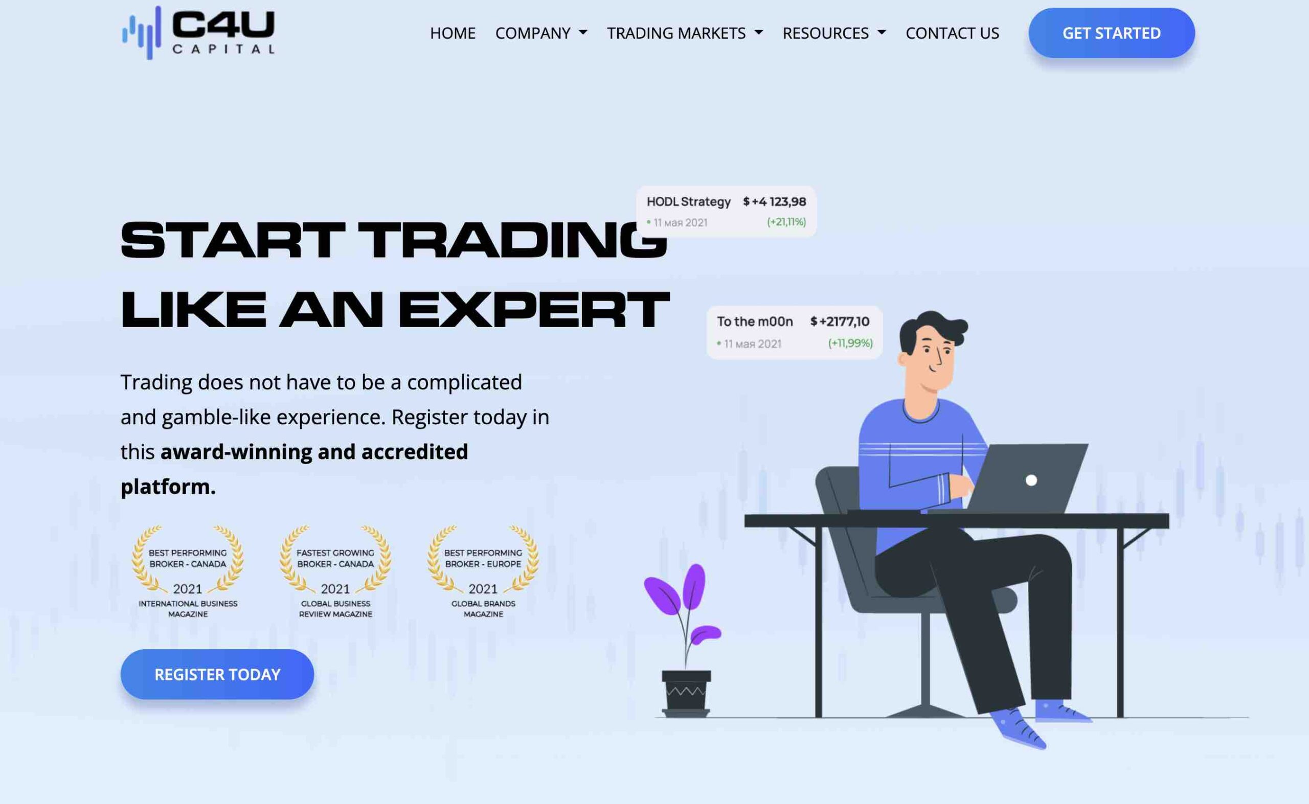 What is c4u capital website