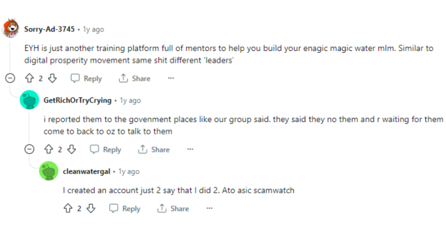 is eyh academy a scam? reddit review 1