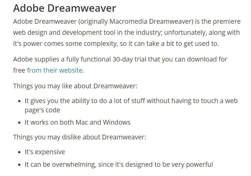 Wealthy Affiliate vs Affilorama Review dreamweaver image