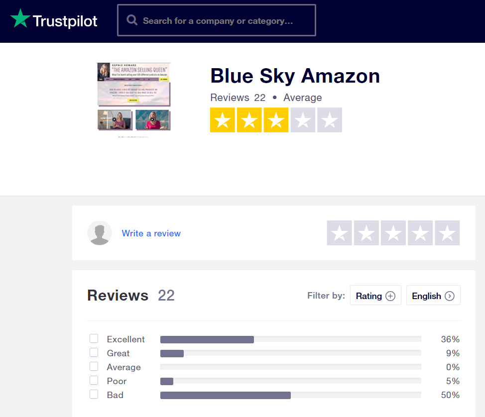 What Is Blue Sky Amazon Course About teaching style trustpilot